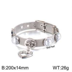 Stainless Steel Stone Bracelet - KB121916-Z