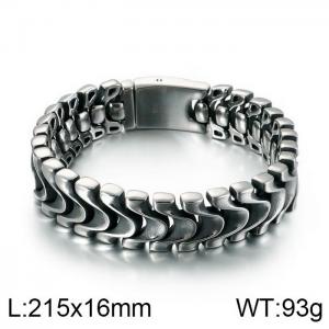 Stainless Steel Bracelet(Men) - KB122131-BDJX