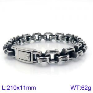 Stainless Steel Bracelet(Men) - KB122134-BDJX