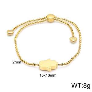 Stainless Steel Gold-plating Bracelet - KB122590-Z