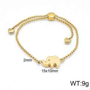 Stainless Steel Gold-plating Bracelet - KB122596-Z