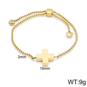 Stainless Steel Gold-plating Bracelet - KB122608-Z