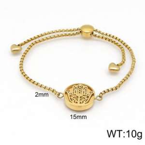 Stainless Steel Gold-plating Bracelet - KB122614-Z