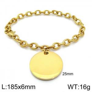 Stainless Steel Gold-plating Bracelet - KB123245-Z