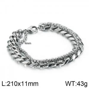 Stainless Steel Bracelet(Men) - KB123606-Z