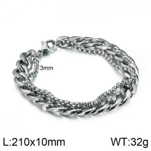 Stainless Steel Bracelet(Men) - KB123612-Z