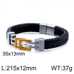 Leather Bracelet - KB124319-KFC