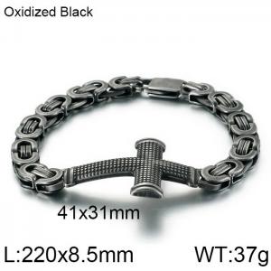 Stainless Steel Bracelet(Men) - KB124345-KFC