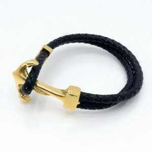 Leather Bracelet - KB125253-TXH