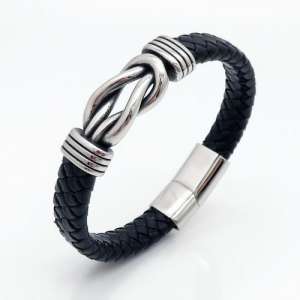 Leather Bracelet - KB125258-TXH