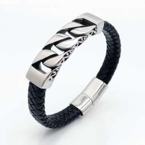 Leather Bracelet - KB125259-TXH