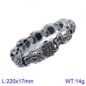 Stainless Steel Bracelet(Men) - KB125367-BDJX