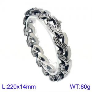 Stainless Steel Bracelet(Men) - KB125394-BDJX