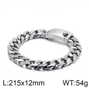 Stainless Steel Bracelet(Men) - KB128118-BDJX