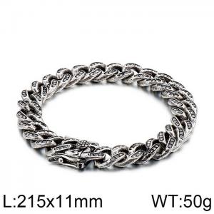 Stainless Steel Bracelet(Men) - KB128119-BDJX