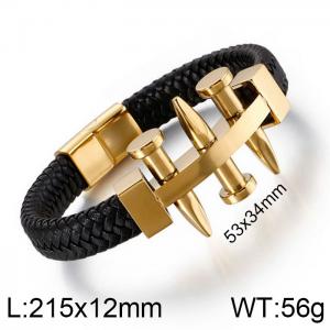 Leather Bracelet - KB128467-KFC