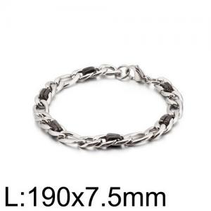 Stainless Steel Black-plating Bracelet - KB129853-Z