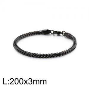 Stainless Steel Black-plating Bracelet - KB129857-Z