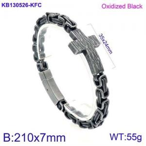 Stainless Steel Bracelet(Men) - KB130526-KFC