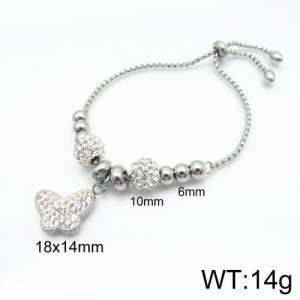 Stainless Steel Stone Bracelet - KB133305-Z