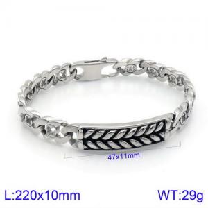Stainless Steel Bracelet(Men) - KB134516-BDJX