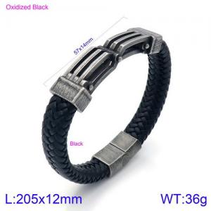 Leather Bracelet - KB134586-KFC