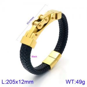 Leather Bracelet - KB134603-KFC