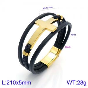 Leather Bracelet - KB134731-KFC