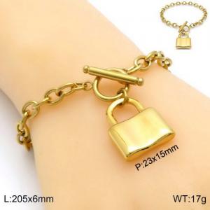 Stainless Steel Gold-plating Bracelet - KB135223-Z