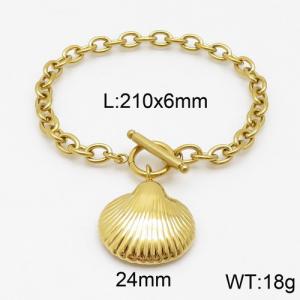 Stainless Steel Gold-plating Bracelet - KB135259-Z