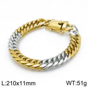 Stainless Steel Gold-plating Bracelet - KB135940-Z