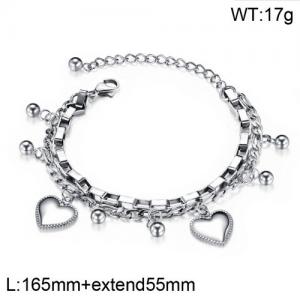 Stainless Steel Bracelet(women) - KB136339-WGTY