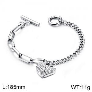 Stainless Steel Bracelet(women) - KB136345-WGTY