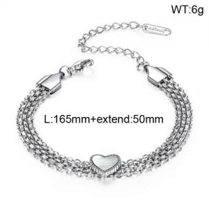 Stainless Steel Bracelet(women) - KB136393-WGTY