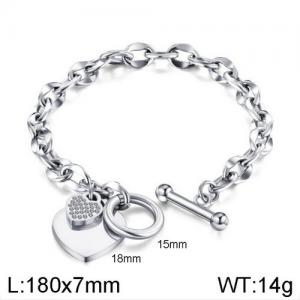 Stainless Steel Bracelet(women) - KB136403-WGTY