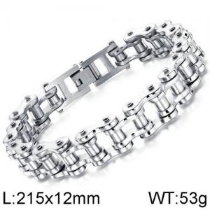 Stainless Steel Bicycle Bracelet - KB136426-WGTY