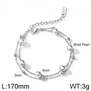 Stainless Steel Bracelet(women) - KB136444-WGTY