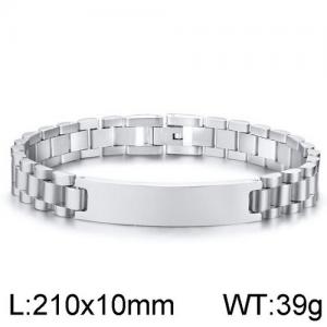 Stainless Steel Bracelet(Men) - KB136741-WGSF