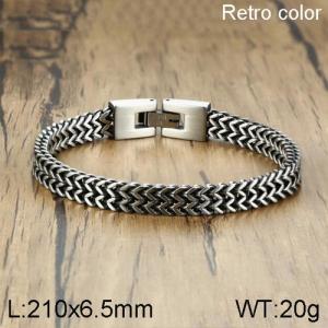 Stainless Steel Bracelet(Men) - KB136755-WGSF