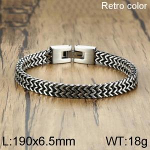 Stainless Steel Bracelet(Men) - KB136756-WGSF
