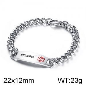 Stainless Steel Bracelet(Men) - KB136760-WGSF