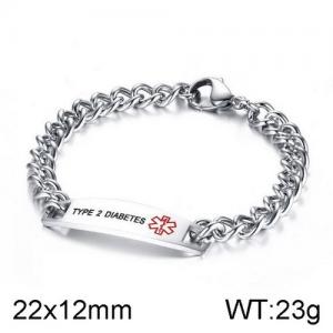 Stainless Steel Bracelet(Men) - KB136763-WGSF
