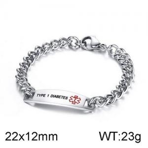 Stainless Steel Bracelet(Men) - KB136765-WGSF