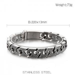 Vintage Chain Men's 316L Stainless Steel Bracelet Punk Style Accessories Party Gift Jewelry - KB137016-BDJX