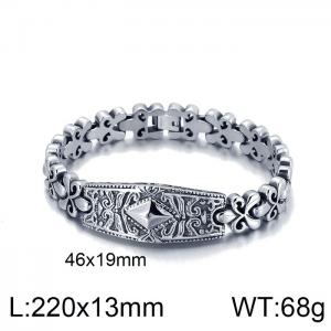 Stainless Steel Bracelet(Men) - KB137044-BDJX