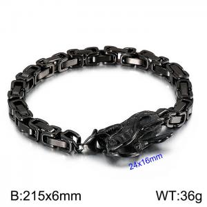 Stainless Steel Black-plating Bracelet - KB138221-Z