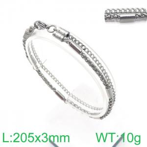 European and American Vine Chain Stainless Steel Bracelets Men and Women Bangle - KB138446-Z