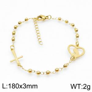 Stainless Rosary Bracelet - KB138628-HDJ