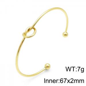 Stainless Steel Gold-plating Bangle - KB138643-TLA