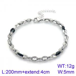 Stainless Steel Black-plating Bracelet - KB138707-KFC